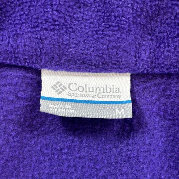 Columbia Benton Springs Fleece Jacket Women’s Medium Purple Full Zip WL6439 - Picture 4 of 9